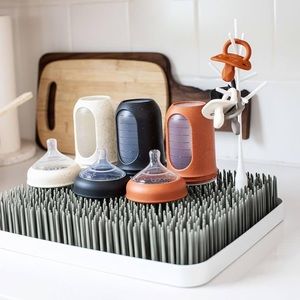 Boon grass grey color. Baby bottle drying rack NIB NWT